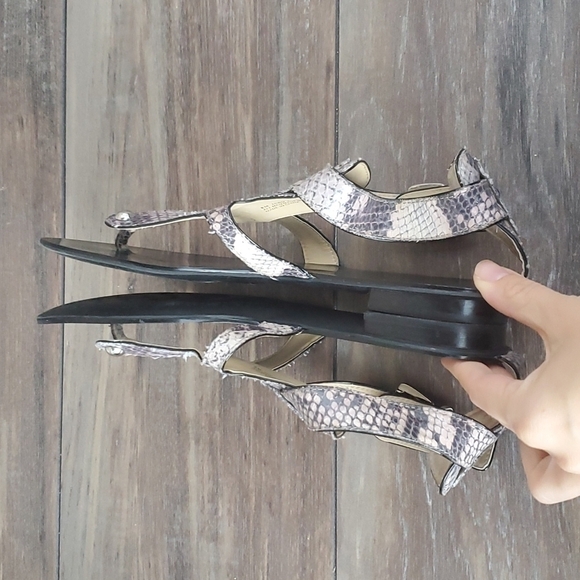 Anthropologie Franco Sarto Women Toro Leather sandals flats sz 8M - Picture 7 of 10